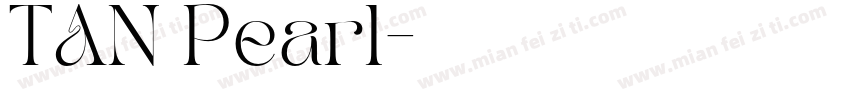 TAN Pearl字体转换